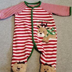 Little Me Infant first Christmas outfit newborn